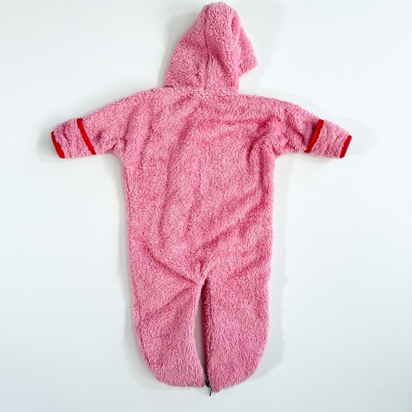 PATAGONIA Infant Pink Winter Hi Plush Fleece Baby BUNTING SnowSuit Size 6 Months - Picture 6 of 8